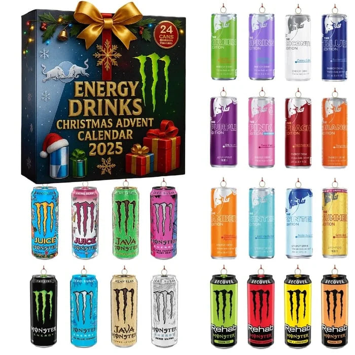 🔥LAST DAY 49% OFF 🎅 Energy Drink Advent Calendar 2025