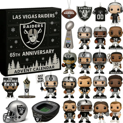 🔥LAST DAY 49% OFF 🎅 Las Vegas Raiders 65th Anniversary Advent Calendar 2025