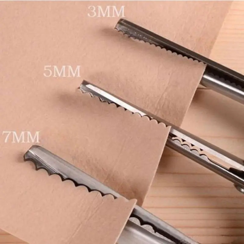Professional Dressmaking Scalloped Edge Pinking Shears Scissors - 3mm/5mm/7mm Stainless Steel Blades