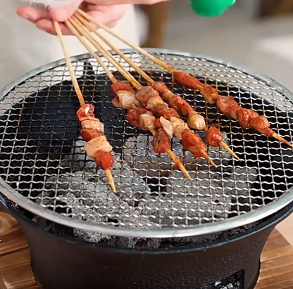 🔥Clearance Sale 49% OFF 🎅 Portable Cast Iron Charcoal Grill & Stove for Camping and Backyard