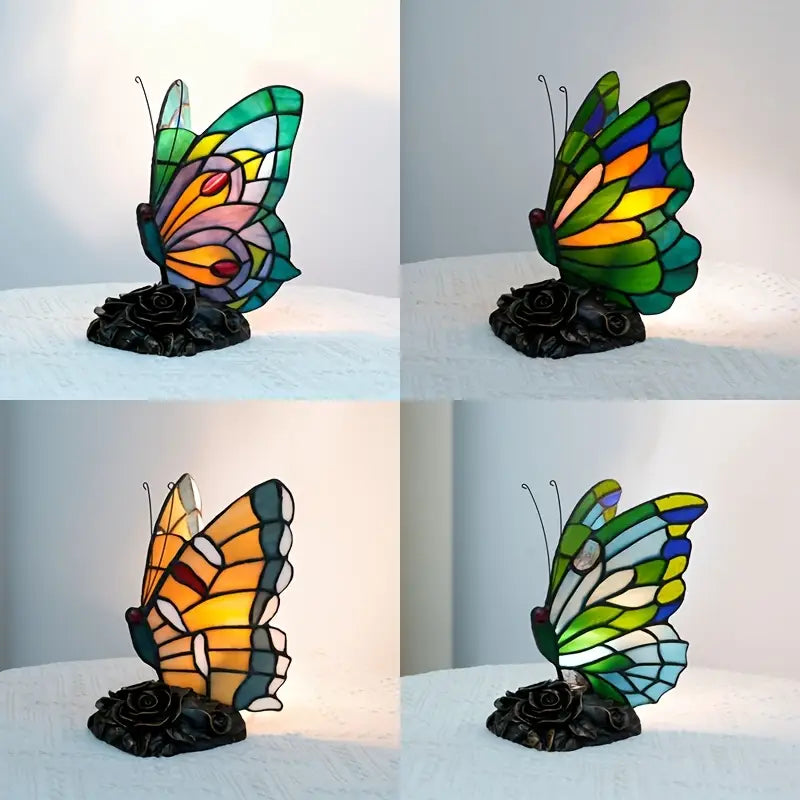 🔥LAST DAY 49% OFF 🎅 Blue Tiffany Butterfly Table Lamp