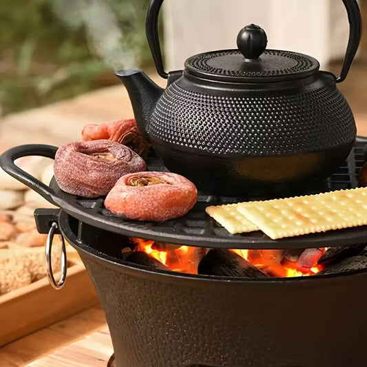 🔥Clearance Sale 49% OFF 🎅 Portable Cast Iron Charcoal Grill & Stove for Camping and Backyard