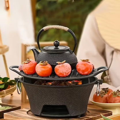 🔥Clearance Sale 49% OFF 🎅 Portable Cast Iron Charcoal Grill & Stove for Camping and Backyard