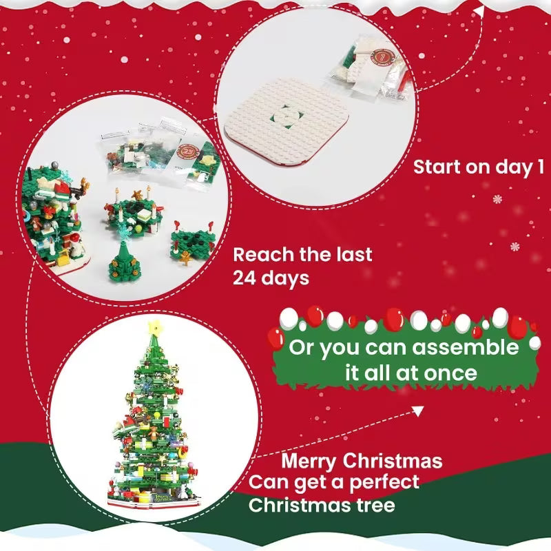 🔥LAST DAY 49% OFF 🎅 Family Christmas Countdown: Build Your Own LED Tree
